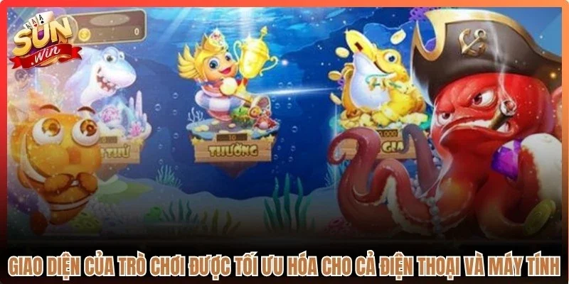 Giao diện của trò chơi được tối ưu hóa cho cả điện thoại và máy tính