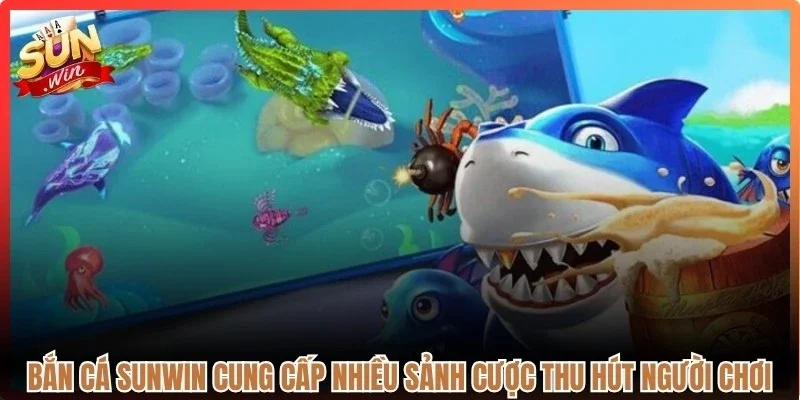 Bắn cá Sunwin cung cấp nhiều sảnh cược thu hút người chơi