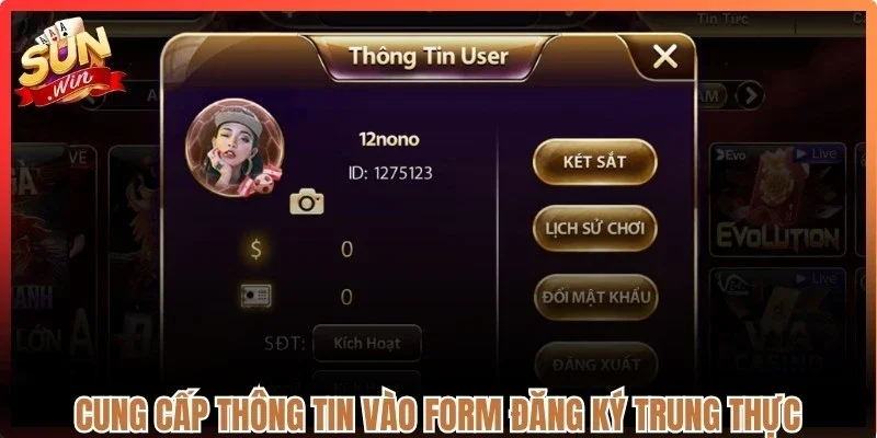 Cung cấp thông tin vào form đăng ký trung thực theo đúng hướng dẫn