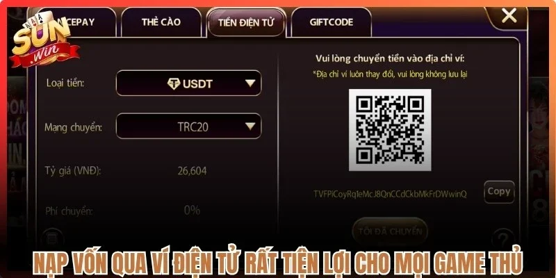 Nạp vốn qua ví điện tử rất tiện lợi cho mọi game thủ