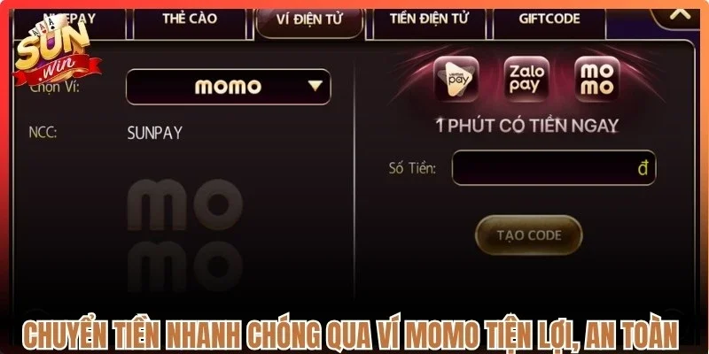 Chuyển tiền nhanh chóng qua ví Momo tiện lợi, an toàn tuyệt đối