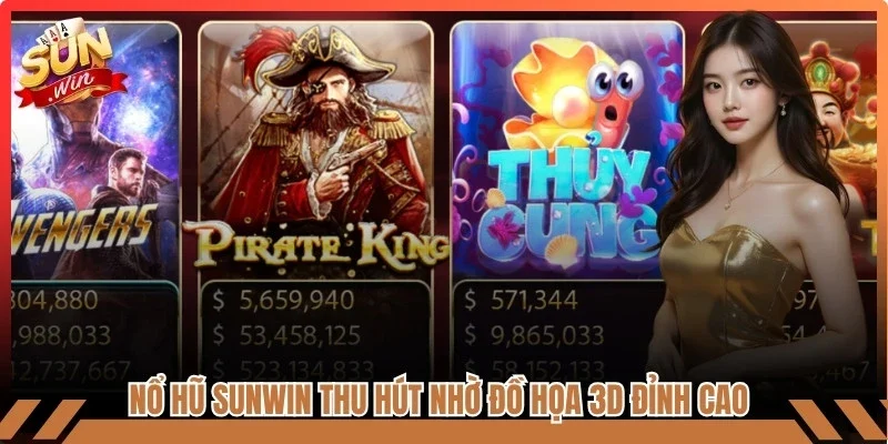 Nổ hũ Sunwin thu hút đông đảo người chơi nhờ đồ họa 3D đỉnh cao