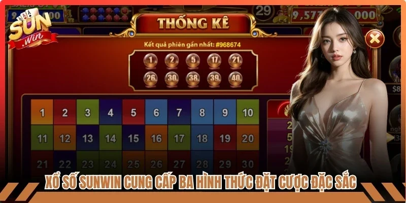 Xổ số Sunwin hiện cung cấp ba hình thức đặt cược đặc sắc